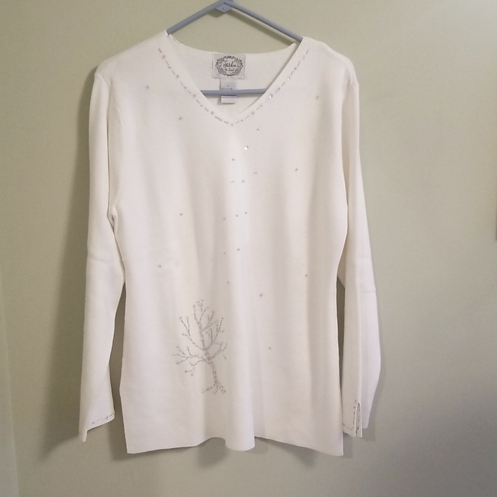 Holiday Sweater Stitches In Time Women's Size Large